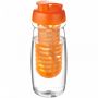 H2O Active® Pulse 600 ml sportsflaske og infuser med flipp lokk Hvit
