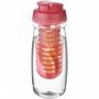H2O Active® Pulse 600 ml sportsflaske og infuser med flipp lokk Transparent