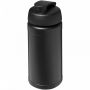 Baseline® Plus 500 ml sportsflaske med flipp-lokk Solid svart