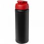 Baseline® Plus 750 ml sportsflaske med flipp-lokk Solid svart