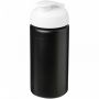 Baseline® Plus-grep 500 ml sportsflaske med flipp-lokk Solid svart