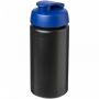 Baseline® Plus-grep 500 ml sportsflaske med flipp-lokk Solid svart