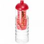 H2O Active® Treble 750 ml flaske med kuppel lokk og infuser Transparent