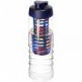 H2O Active® Treble 750 ml flaske med flipp lokk og infuser Hvit
