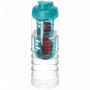 H2O Active® Treble 750 ml flaske med flipp lokk og infuser Transparent