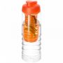 H2O Active® Treble 750 ml flaske med flipp lokk og infuser Hvit