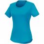 Jade kortermet resirkulert dame-T-skjorte Blå
