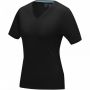 Kawartha kortermet økologisk t-skjorte for kvinner Solid svart