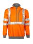 6102 Sweatshirt EN ISO 20471 Kl 3 Orange/Grey