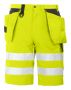 6503 Shorts EN ISO 20471 Kl 2/1 Yellow/Black
