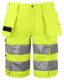 6535 Shorts EN ISO 20471 Kl 2/1 Yellow/Black