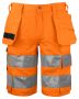 6535 Shorts EN ISO 20471 Kl 2/1 Orange/Black