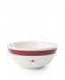 Earthenware Bowl Offwhite/Red