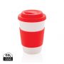 Gjenbrukbar kaffekopp 270ml Rød