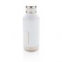 Lekkasjesikker vakuum flaske med logo plate hvit