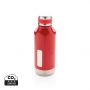 Lekkasjesikker vakuum flaske med logo plate Rød