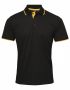 Men's Contrast Polo Sort/Safety Gul